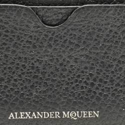 Alexander McQueen Black Leather Card Holder