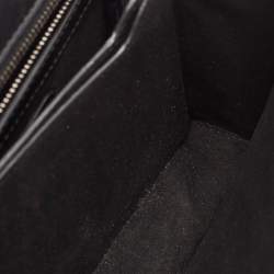 Pre Owned Alexander McQueen Black Leather Jewelled Flap Shoulder Bag