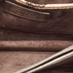 Alexander McQueen Brown Python Heroine Chain Shoulder Bag