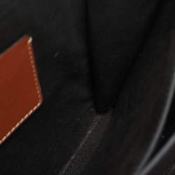 Pre Owned Alexander McQueen Brown Leather and Suede Flap Crossbody Bag