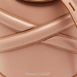 Alexander McQueen Dusty Pink Leather The Curve Bucket Bag