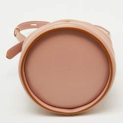 Alexander McQueen Dusty Pink Leather The Curve Bucket Bag
