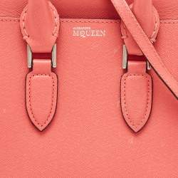 Alexander McQueen Pink Leather Mini Heroine Shoulder Bag