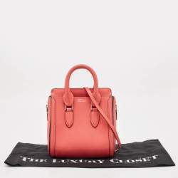 Alexander McQueen Pink Leather Mini Heroine Shoulder Bag