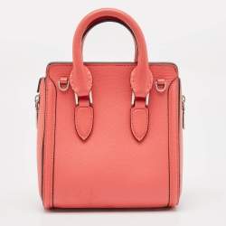 Alexander McQueen Pink Leather Mini Heroine Shoulder Bag