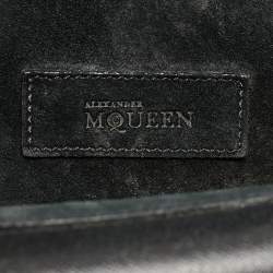 Pre Owned Alexander McQueen Black Leather Heroine Chain Shoulder Bag