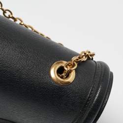 Pre Owned Alexander McQueen Black Leather Heroine Chain Shoulder Bag