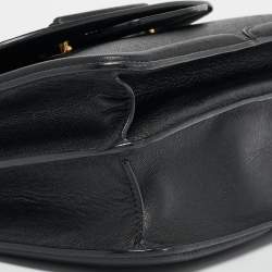 Pre Owned Alexander McQueen Black Leather Heroine Chain Shoulder Bag