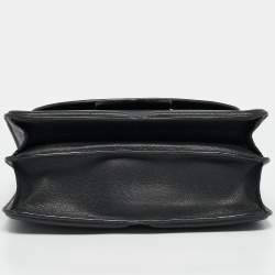 Pre Owned Alexander McQueen Black Leather Heroine Chain Shoulder Bag