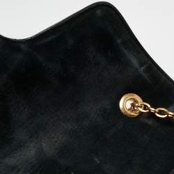 Pre Owned Alexander McQueen Black Leather Heroine Chain Shoulder Bag