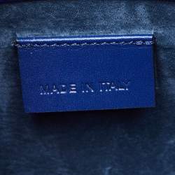 Alexander McQueen Blue Leather Medium Heroine Satchel