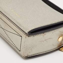 Alexander McQueen Metallic Leather Mini Box Bag
