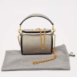 Alexander McQueen Metallic Leather Mini Box Bag