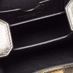 Alexander McQueen Metallic Leather Mini Box Bag