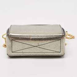 Alexander McQueen Metallic Leather Mini Box Bag