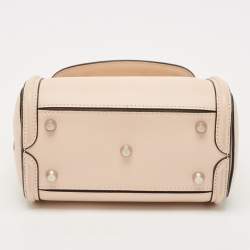 Alexander McQueen Beige Leather Mini Heroine Shoulder Bag