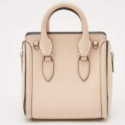 Alexander McQueen Beige Leather Mini Heroine Shoulder Bag
