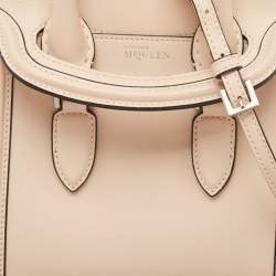Alexander McQueen Beige Leather Mini Heroine Shoulder Bag
