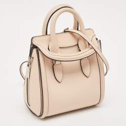 Alexander McQueen Beige Leather Mini Heroine Shoulder Bag
