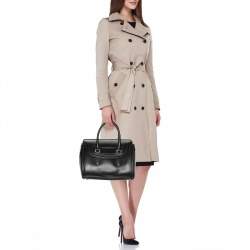 Alexander McQueen Black Leather Medium Heroine Satchel