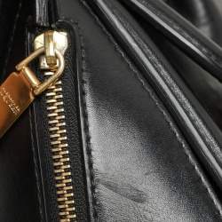 Alexander McQueen Black Leather Medium Heroine Satchel