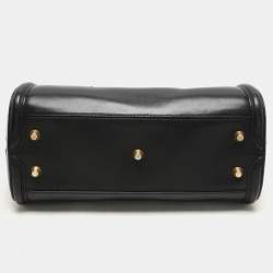 Alexander McQueen Black Leather Medium Heroine Satchel