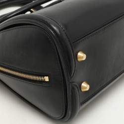 Alexander McQueen Black Leather Medium Heroine Satchel