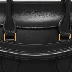Alexander McQueen Black Leather Medium Heroine Satchel