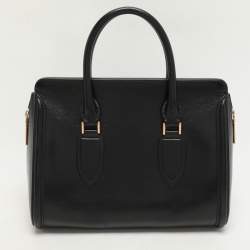 Alexander McQueen Black Leather Medium Heroine Satchel