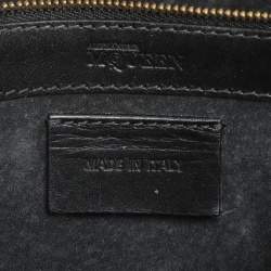 Alexander McQueen Black Leather Medium Heroine Satchel