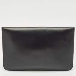 Alexander McQueen Gold/Black Leather Studded Heroine Flat Pouch 