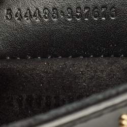 Alexander McQueen Gold/Black Leather Studded Heroine Flat Pouch 