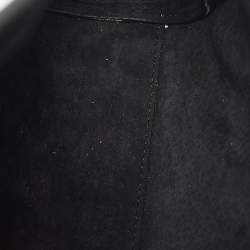 Pre Owned Alexander McQueen Grey Glitter and Leather Mini Heroine Shoulder Bag