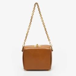 Alexander McQueen Tan Leather Box Bag