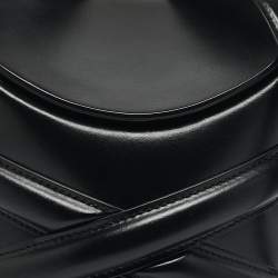 Alexander McQueen Black Leather The Curve Bucket Bag