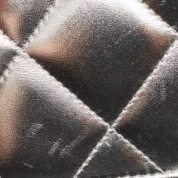 Alexander McQueen Silver Quilted Leather Small Skull Chain Bag 