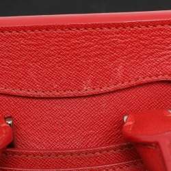 Alexander McQueen Red Leather Mini Heroine Satchel
