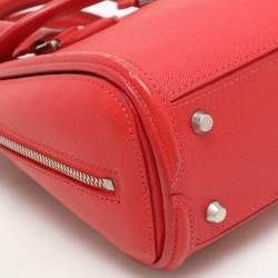 Alexander McQueen Red Leather Mini Heroine Satchel