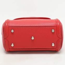 Alexander McQueen Red Leather Mini Heroine Satchel