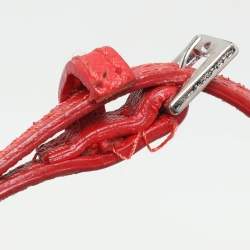 Alexander McQueen Red Leather Mini Heroine Satchel