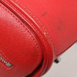 Alexander McQueen Red Leather Mini Heroine Satchel