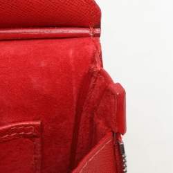 Alexander McQueen Red Leather Mini Heroine Satchel