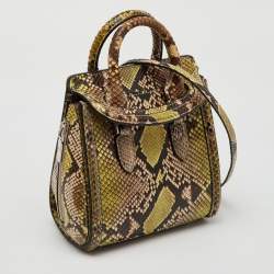 Pre Owned Alexander McQueen Multicolor Python Mini Heroine Bag