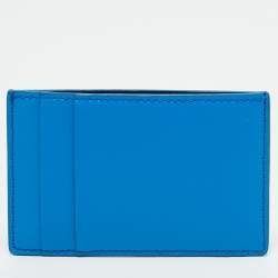 Pre Owned Alexander McQueen Blue Leather Card Holder