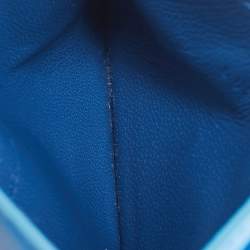 Pre Owned Alexander McQueen Blue Leather Card Holder