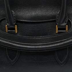 Pre Owned Alexander McQueen Black Leather Medium Heroine Satchel