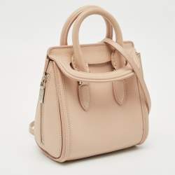 Pre Owned Alexander McQueen Beige Leather Mini Heroine Satchel