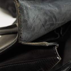 Pre Owned Alexander McQueen Black Leather Medium Heroine Tote