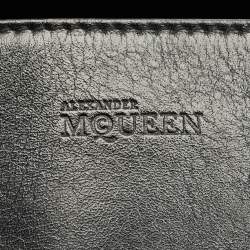 Pre Owned Alexander McQueen Black Leather Medium Heroine Tote