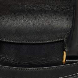 Pre Owned Alexander McQueen Black Leather Medium Heroine Tote